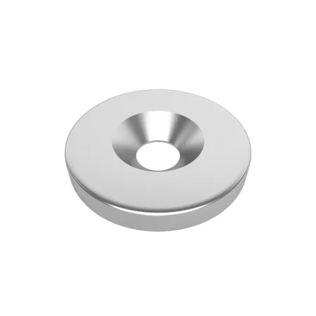 Magnete al neodimio con foro da 5 mm, ⌀20x3 mm, N35