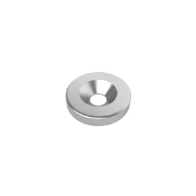 Neodímium mágnes 4mm-es lyukkal, ⌀15x3mm, N35 | AMPUL.eu