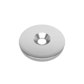 Neodymový magnet s 5mm otvorem, ⌀25x3mm, N35 | AMPUL.eu