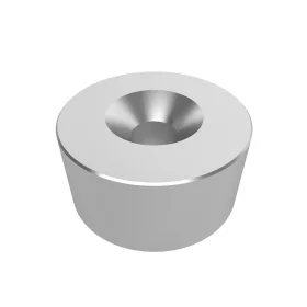Neodímium mágnes 10mm-es lyukkal, ⌀40x20mm, N35 | AMPUL.eu