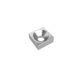 Magnet de neodim cu gaură de 4mm, 10x10x4mm, N35 | AMPUL.eu
