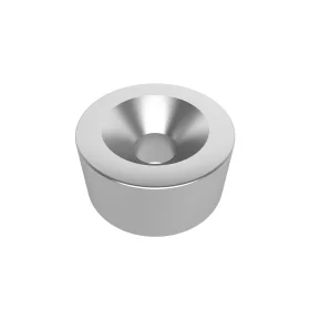 Neodimov magnet z luknjo 6 mm, ⌀20x10 mm, N35, AMPUL.eu