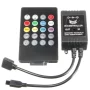 Controlador IR RGB 12V, 6A - control de sonido, 24 botones