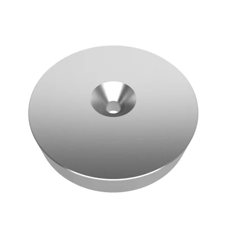 Neodymový magnet s 10mm otvorom, ⌀100x20mm, N50 | AMPUL.eu