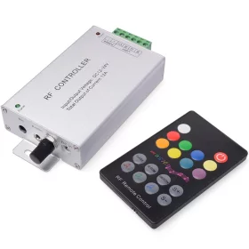 RGB kontroler RF 12V-24V, 12A - kontrola zvuka, 18 tipki