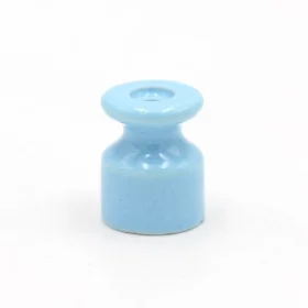 Portacables en espiral de cerámica, azul | AMPUL.eu