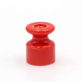 Ceramiczny uchwyt na drut spiralny, czerwony | AMPUL.eu