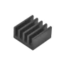 Universal aluminium heat sink with size 8.8x8.8x5mm with hot melt adhesive tape.
