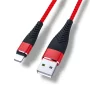 Charging and data cable, Apple Lightning, red, 20cm |