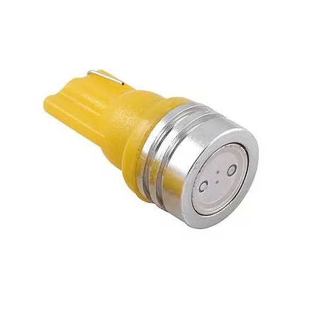 1W LED socket T10, W5W - Yellow | AMPUL.eu