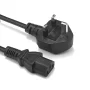Power cable with C13 connector and G-type plug.