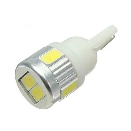 LED 6x 5630 SMD Fassung T10, W5W - Weiß | AMPUL.eu