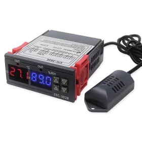 Digital termostat, hygrometer STC-3028 med extern givare