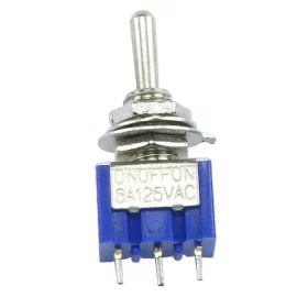 Vypínač páčkový mini MTS-103, ON-OFF-ON, 3-pin | AMPUL.eu