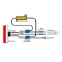 Resistor for LED Car Bulbs Resistance 6ohm, 50W (eliminates