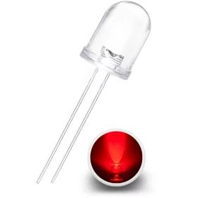 LED-diodi 10mm, punainen, AMPUL.eu