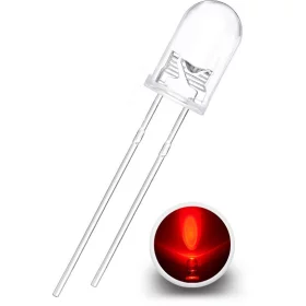 LED dioda 5 mm, crvena, AMPUL.eu