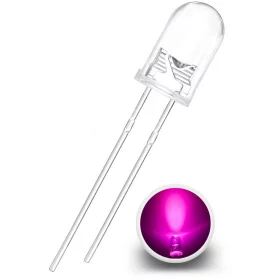 LED-Diode 5mm, rosa, AMPUL.eu