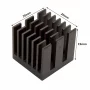 Hliníkový chladič 20x20x19mm s teplovodivú lepiacou páskou | AMPUL.eu
