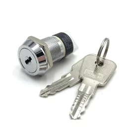 Safety key switch, round ON-OFF, mounting hole diameter 19mm |