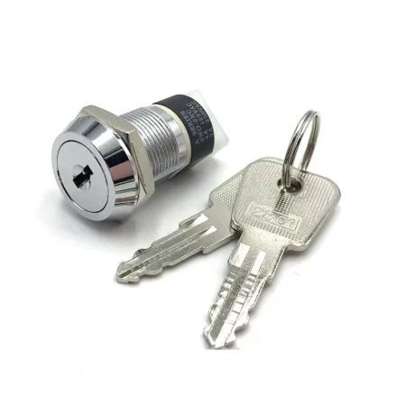 Bezpečnostní vypínač na klíč, kulatý ON-OFF, průměr montážního otvoru