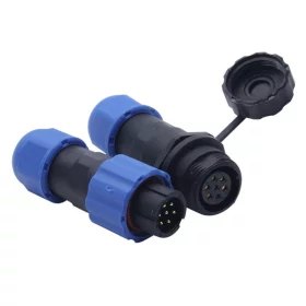 SP13, IP68 waterproof cable connector, 7-pin | AMPUL.eu