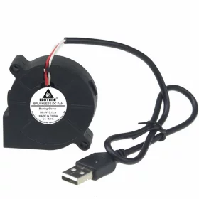 Blower fan 50x50x15mm, 5V DC with USB connector | AMPUL.eu