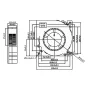 Dúchadlový ventilátor 120x120x32mm, 48V DC, XH2.54 | AMPUL.eu