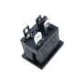 Rectangular rocker switch KCD1-201-4, black 250V/6A | AMPUL.eu