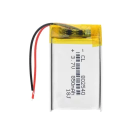 Li-Pol battery 850mAh, 3.7V, 802540 | AMPUL.eu