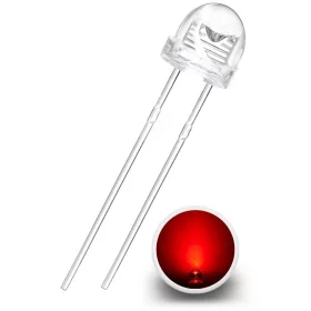 LED-diod 5mm, 120°, röd | AMPUL.eu