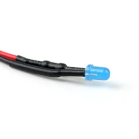 24V LED-diod 3mm, blå diffus | AMPUL.eu
