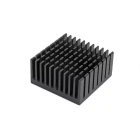 Aluminum heat sink 40x40x20mm with hot melt adhesive tape |