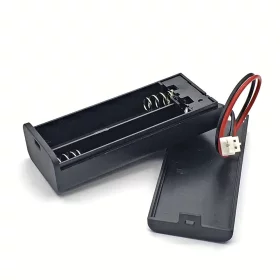 Battery box for 2 AAA batteries, 3V, covered with switch |