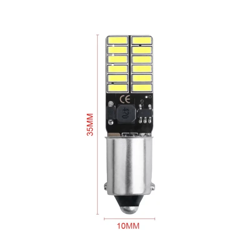 2 x T4W BA9S GLÜHBIRNEN – 4 LEDS SMD 5730 CANBUS – XENLED – ohne