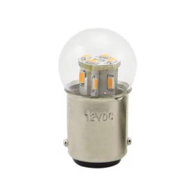 BA15S, 12x 3014 lysdioder, 6V - Hvid | AMPUL.eu