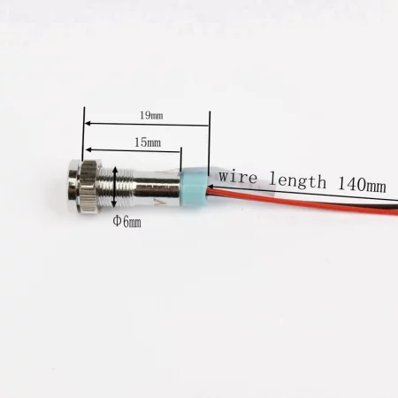 LED-Kontrollleuchte 12V, AD16-16C, für Lochdurchmesser 16mm