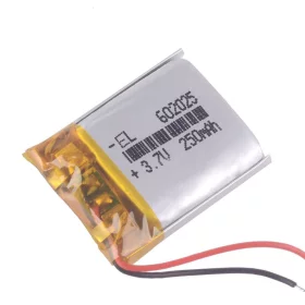 Li-Pol battery 250mAh, 3.7V, 602025 | AMPUL.eu