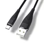 Charging and data cable, Type-C, black, 1m | AMPUL.eu