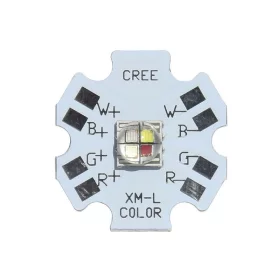 Cree 12W XML RGBW LED on 20mm PCB board | AMPUL.eu