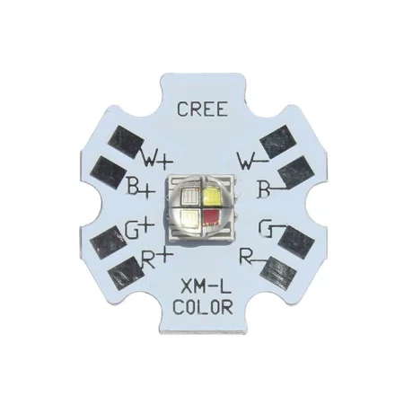 Cree 12W XML RGBW LED 20 mm-es PCB lapon | AMPUL.eu