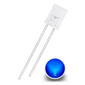LED rectangulaire 2x5x7mm, Bleu clair | AMPUL.eu
