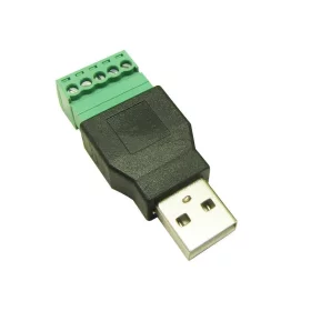 USB 2.0 csatlakozó, hím, csavarozható | AMPUL.eu