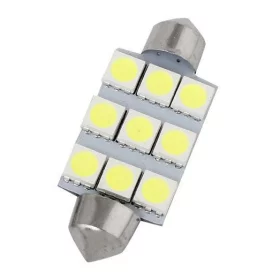 LED 9x 5050 SMD SUFIT - 41 mm, bianco | AMPUL.eu