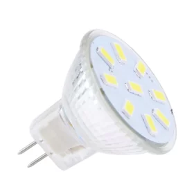 Ampoule LED MR11 9x 5730 2W, 220lm, 120°, blanc naturel |