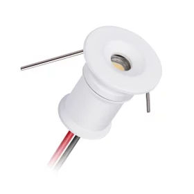 LED mini loftslampe 1W, hvid | AMPUL.eu