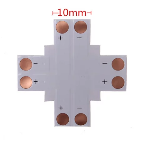 Kreuz für LED-Streifen, 2-polig, 10mm | AMPUL.eu
