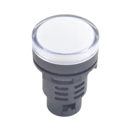 LED kontrolka 36V, AD16-30D/S, pro průměr otvoru 30mm, bílá | AMPUL.eu