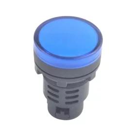LED indicator 36V, AD16-30D/S, for hole diameter 30mm, blue | AMPUL.eu