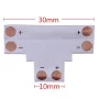 T for LED strips, 2-pin, 10mm | AMPUL.eu